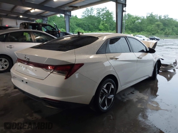 2023 Hyundai Elantra SEL with VIN 5NPLS4AG7PH100586, listed as a IAAI auction lot 42166088 with Not provided miles and . Bid and sale history available at DreamBid. Image 4.