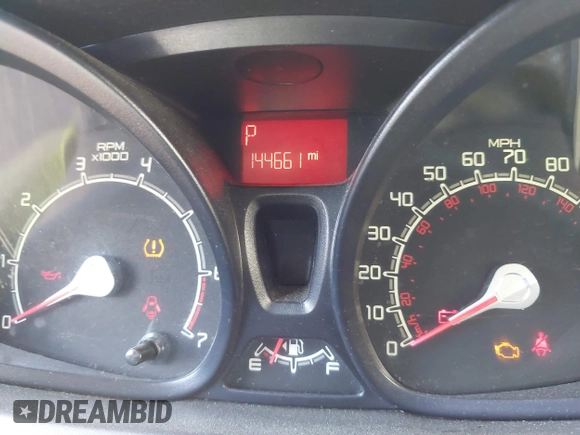 2012 Ford Fiesta S with VIN 3FADP4AJ0CM100103, listed as a IAAI auction lot 41854642 with 144,661 mi miles. Bid and sale history available at carsss.com. Image 7.
