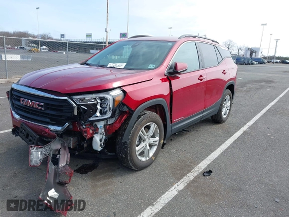 2023 GMC Terrain SLE with VIN 3GKALTEG0PL207699, listed as a IAAI auction lot 41791865 with 13,566 mi miles. Bid and sale history available at carsss.com. Image 18.