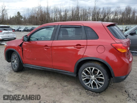 2016 Mitsubishi Outlander Sport 2.4 ES with VIN JA4AR3AW6GZ050142, listed as a Copart auction lot 47613925 with 138,922 mi miles and Salvage Title. Bid and sale history available at carsss.com. Image 2.