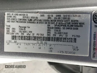 2018 Ford Fiesta SE with VIN 3FADP4BJ0JM108455, listed as a Copart auction lot 49697875 with 77,238 mi miles and Salvage Title. Bid and sale history available at carsss.com. Image 14.