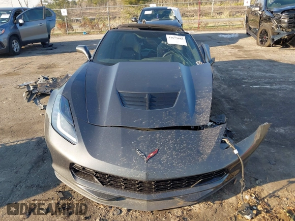 2017 Chevrolet Corvette Z06 1LZ with VIN 1G1YN2D61H5603528, listed as a IAAI auction lot 41679883 with 1 mi miles. Bid and sale history available at carsss.com. Image 12.
