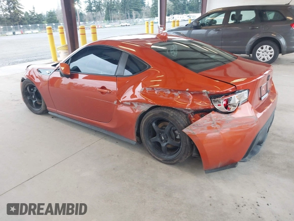 2015 Scion FR-S with VIN JF1ZNAA17F8703357, listed as a IAAI auction lot 41924644 with 62,023 mi miles. Bid and sale history available at carsss.com. Image 3.