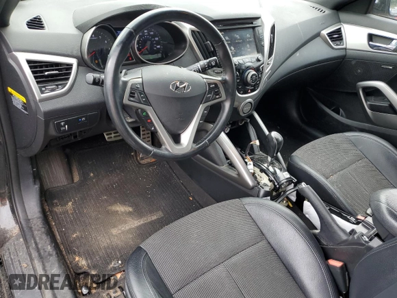 2016 Hyundai Veloster with VIN KMHTC6AD5GU250910, listed as a Copart auction lot 60926793 with 78,205 mi miles. Bid and sale history available at carsss.com. Image 8.