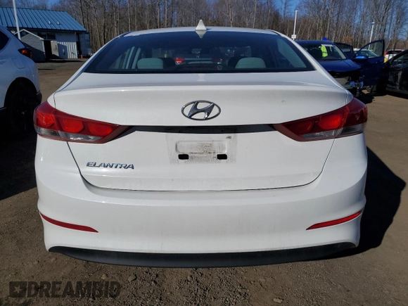 2017 Hyundai Elantra Limited with VIN 5NPD84LF8HH155931, listed as a Copart auction lot 48143025 with 95,254 mi miles and Salvage Title. Bid and sale history available at DreamBid. Image 6.