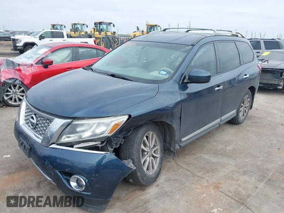 2015 Nissan Pathfinder SV with VIN 5N1AR2MN5FC607557, listed as a IAAI auction lot 41619329 with 151,498 mi miles and . Bid and sale history available at DreamBid. Image 17.