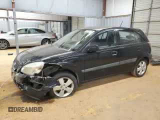 2009 Kia Rio LX with VIN KNADE243896580883, listed as a Copart auction lot 43735505 with 135,726 mi miles and Salvage Title. Bid and sale history available at carsss.com. Image 1.