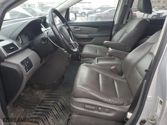 2013 Honda Odyssey EX-L with VIN 5FNRL5H62DB076590, listed as a Copart auction lot 43331705 with 244,345 mi miles and Salvage Title. Bid and sale history available at carsss.com. Image 7.