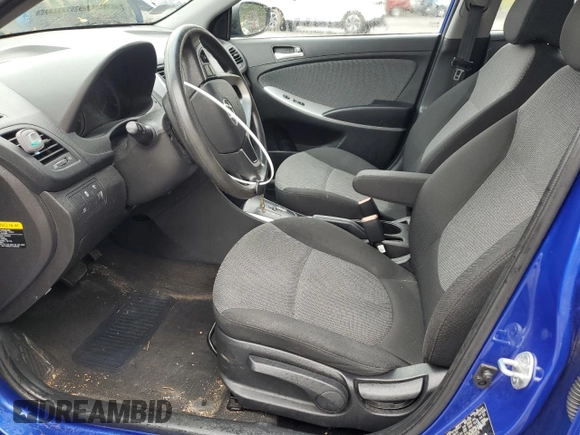 2014 Hyundai Accent GS with VIN KMHCT5AE7EU152218, listed as a Copart auction lot 57022785 with 117,677 mi miles and Salvage title. Bid and sale history available at DreamBid. Image 7.