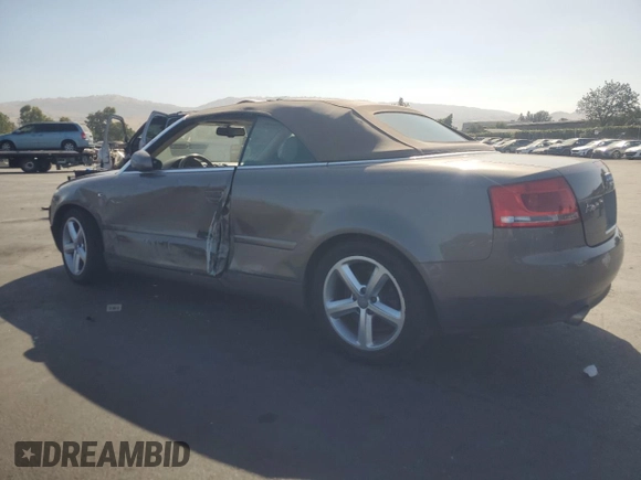 2007 Audi A4 3.2L with VIN WAUDH48H27K021925, listed as a Copart auction lot 60487555 with 143,947 mi miles and Salvage title. Bid and sale history available at DreamBid. Image 2.