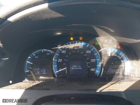 2013 Toyota Camry Hybrid LE with VIN 4T1BD1FK8DU093467, listed as a IAAI auction lot 41585354 with 239,604 mi miles. Bid and sale history available at carsss.com. Image 7.