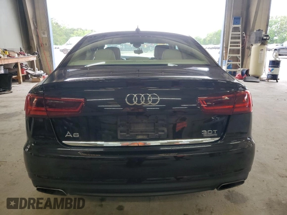 2016 Audi A6 Prestige with VIN WAUHGAFC7GN130843, listed as a Copart auction lot 58635415 with 94,489 mi miles and Salvage title. Bid and sale history available at DreamBid. Image 6.