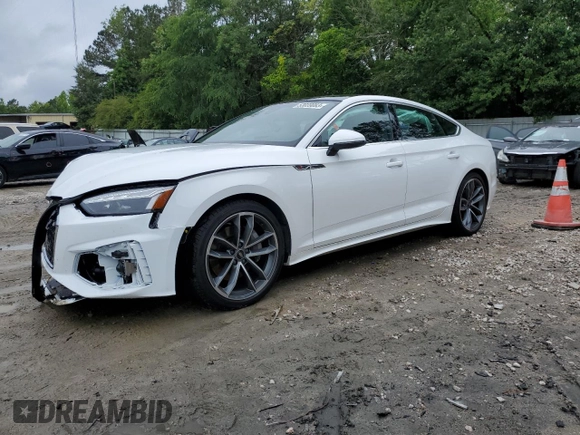 2023 Audi A5 Sportback S line Premium Plus with VIN WAUFACF55PA032231, listed as a Copart auction lot 53039083 with 4,484 mi miles. Bid and sale history available at carsss.com. Image 1.