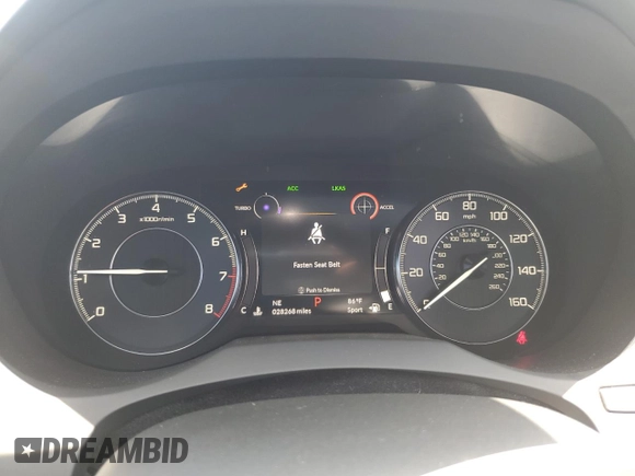 2020 Acura RDX w/Technology Pkg with VIN 5J8TC1H51LL010616, listed as a Copart auction lot 59505954 with 28,268 mi miles and Salvage Title. Bid and sale history available at carsss.com. Image 9.