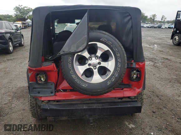 2006 Jeep Wrangler SE with VIN 1J4FA29S46P786905, listed as a Copart auction lot 73172234 with 172,418 mi miles and Salvage Title. Bid and sale history available at carsss.com. Image 6.
