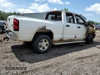 2007 Dodge Ram 2500 SLT with VIN 1D7KS28D37J539664, listed as a Copart auction lot 60873114 with 0 mi miles and Non Repairable. Bid and sale history available at carsss.com. Image 3.