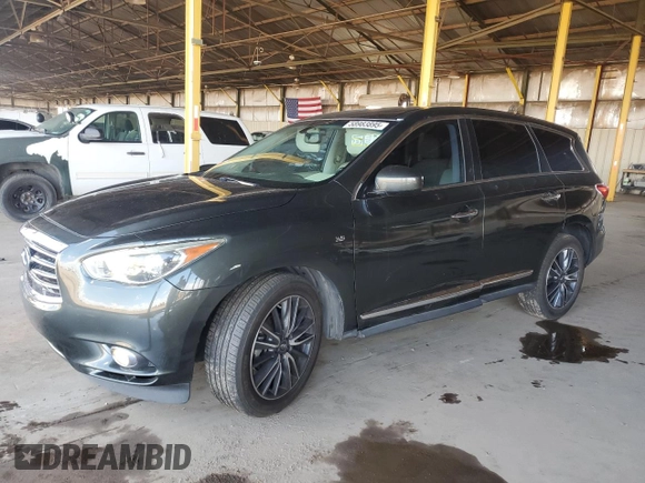 2015 Infiniti QX60 with VIN 5N1AL0MM9FC526946, listed as a Copart auction lot 58983895 with 128,341 mi miles and Salvage title. Bid and sale history available at DreamBid. Image 1.