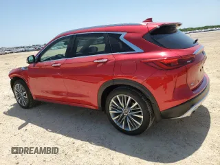 2024 Infiniti QX50 Sensory z VIN 3PCAJ5EB2RF112760, wystawiony jako Copart lot #51296305 z przebiegiem 7 677 mil mil oraz Szkoda całkowita • Salvage title. Historia ofert i sprzedaży dostępna na DreamBid. Obrazek 2.