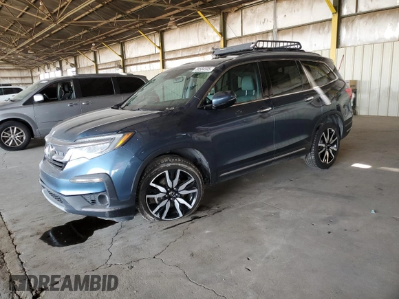 2022 Honda Pilot Elite z VIN 5FNYF6H04NB000987, wystawiony jako Copart lot #58584505 z przebiegiem 73 489 mil mil oraz Szkoda całkowita • Salvage title. Historia ofert i sprzedaży dostępna na DreamBid. Obrazek 1.