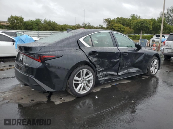 2023 Lexus IS 300 with VIN JTHCA1D21P5126293, listed as a Copart auction lot 89266235 with 8,628 mi miles and Salvage title. Bid and sale history available at DreamBid. Image 3.