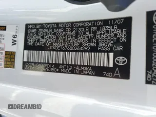 2008 Scion tC Spec with VIN JTKDE167680264292, listed as a Copart auction lot 49480125 with 158,348 mi miles and Salvage Title. Bid and sale history available at carsss.com. Image 12.