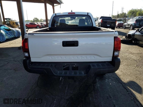 2021 Toyota Tacoma SR with VIN 3TYRX5GN8MT016665, listed as a Copart auction lot 57686725 with 53,631 mi miles and Salvage title. Bid and sale history available at DreamBid. Image 6.