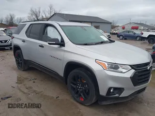 2020 Chevrolet Traverse Premier with VIN 1GNEVKKW4LJ284338, listed as a IAAI auction lot 41912758 with 74,496 mi miles. Bid and sale history available at carsss.com. Image 1.