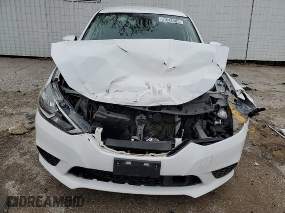 2019 Nissan Sentra SV with VIN 3N1AB7AP3KY374407, listed as a Copart auction lot 51642585 with Not Provided miles and Salvage Title. Bid and sale history available at DreamBid. Image 5.