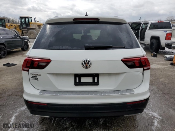 2021 Volkswagen Tiguan S with VIN 3VV1B7AX9MM051925, listed as a Copart auction lot 48965285 with 0 mi miles and Salvage Title. Bid and sale history available at carsss.com. Image 6.