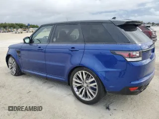 2016 Land Rover Range Rover Sport SVR with VIN SALWZ2EF1GA551964, listed as a Copart auction lot 81150084 with 39,695 mi miles and Salvage title. Bid and sale history available at DreamBid. Image 2.