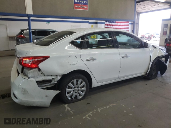 2018 Nissan Sentra S with VIN 3N1AB7AP7JY221916, listed as a Copart auction lot 55663295 with 107,886 mi miles and Salvage Title. Bid and sale history available at DreamBid. Image 3.