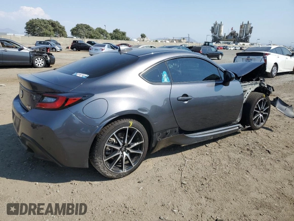 2023 Toyota GR86 with VIN JF1ZNBC10P8751206, listed as a Copart auction lot 70829864 with 42,304 mi miles and Salvage Title. Bid and sale history available at carsss.com. Image 3.