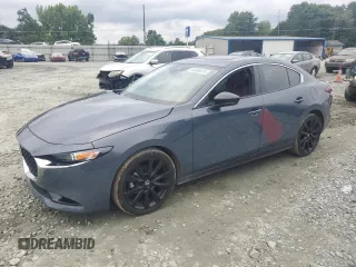 2023 Mazda 3 S Carbon Edition with VIN 3MZBPACM6PM375176, listed as a Copart auction lot 64939474 with 16,891 mi miles and Salvage title. Bid and sale history available at DreamBid. Image 1.