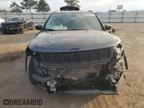 2020 Jeep Compass Latitude with VIN 3C4NJCBB3LT205774, listed as a Copart auction lot 43865785 with 62,880 mi miles and Salvage Title. Bid and sale history available at carsss.com. Image 5.