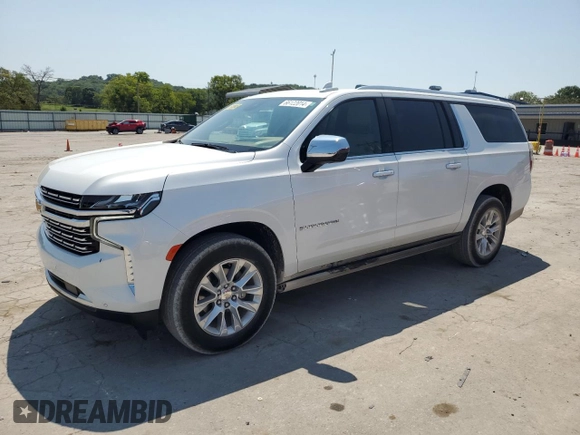 2023 Chevrolet Suburban Premier with VIN 1GNSKFKD8PR381907, listed as a Copart auction lot 66122014 with 13,563 mi miles and . Bid and sale history available at DreamBid. Image 1.
