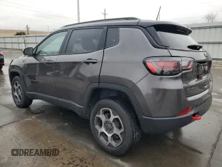 2022 Jeep Compass Trailhawk с VIN 3C4NJDDB4NT199957, выставлен на аукционе Copart как лот 48249455 с пробегом 29 657 миль миль и Списание • Salvage title. История ставок и продаж доступна на DreamBid. Изображение 2.