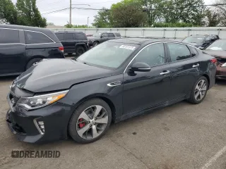 2018 Kia Optima SX with VIN 5XXGW4L2XJG224863, listed as a Copart auction lot 58701575 with 79,673 mi miles and Salvage title. Bid and sale history available at DreamBid. Image 1.