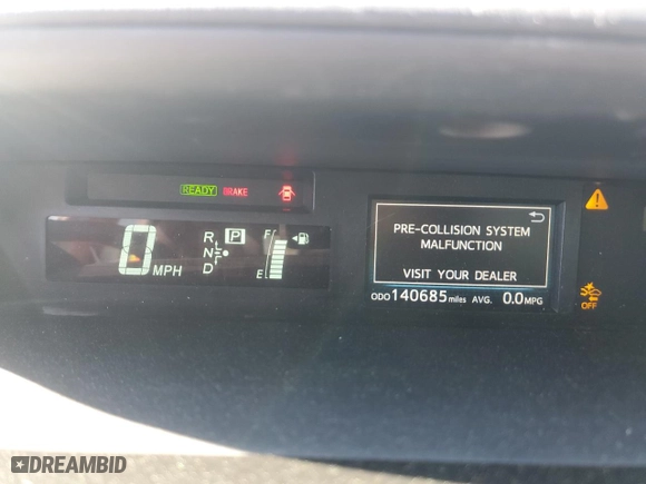 2017 Toyota Prius v Two with VIN JTDZN3EU1HJ055875, listed as a Copart auction lot 50333895 with 140,685 mi miles and Salvage Title. Bid and sale history available at carsss.com. Image 9.
