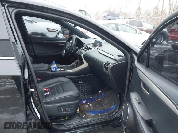 2015 Lexus NX 200t with VIN JTJBARBZ8F2011960, listed as a IAAI auction lot 41167158 with Not Provided miles. Bid and sale history available at carsss.com. Image 5.