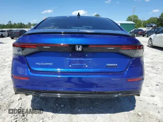 2024 Honda Accord Sport-L with VIN 1HGCY2F76RA067572, listed as a Copart auction lot 58105405 with 22,098 mi miles and Salvage title. Bid and sale history available at DreamBid. Image 6.