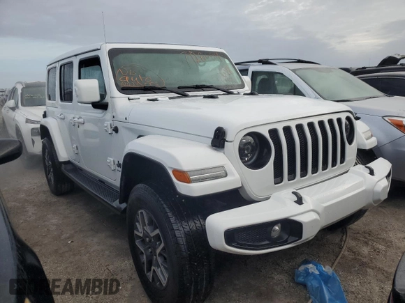 2023 Jeep Wrangler High Altitude z VIN 1C4HJXEG5PW508969, wystawiony jako Copart lot #74281654 z przebiegiem 5 191 mil mil oraz Nie do naprawy • Non repairable. Historia ofert i sprzedaży dostępna na DreamBid. Obrazek 4.