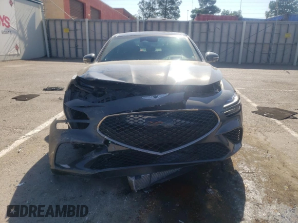 2022 Genesis G70 3.3T with VIN KMTG54TE5NU081156, listed as a Copart auction lot 66565194 with 35,127 mi miles and Salvage Title. Bid and sale history available at carsss.com. Image 5.