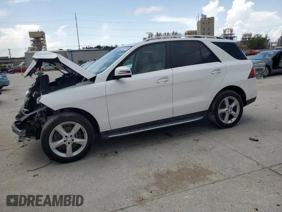 2017 Mercedes-Benz GLE 350 with VIN 4JGDA5JB0HA898208, listed as a Copart auction lot 61743115 with 104,562 mi miles and Salvage title. Bid and sale history available at DreamBid. Image 1.