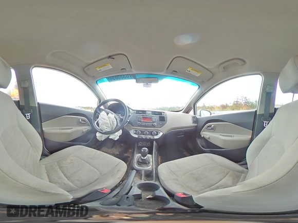 2014 Kia Rio LX with VIN KNADM5A39E6354838, listed as a Copart auction lot 76335694 with 148,265 mi miles and Salvage Title. Bid and sale history available at carsss.com. Image 13.