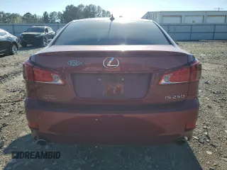2011 Lexus IS 250 with VIN JTHBF5C20B5137428, listed as a Copart auction lot 50063875 with 193,685 mi miles and Salvage Title. Bid and sale history available at carsss.com. Image 6.