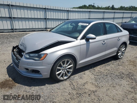 2015 Audi A3 Premium with VIN WAUACGFF9F1098901, listed as a Copart auction lot 62383875 with 88,863 mi miles and Salvage title. Bid and sale history available at DreamBid. Image 1.