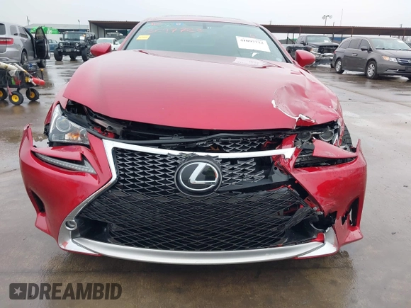 2016 Lexus RC 350 F Sport with VIN JTHHE5BCXG5013813, listed as a IAAI auction lot 41097722 with 52,996 mi miles and . Bid and sale history available at DreamBid. Image 12.