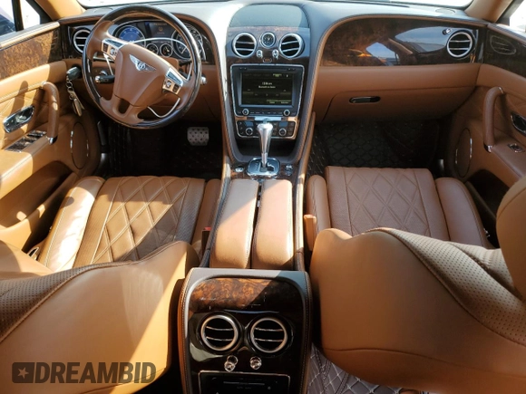 2015 Bentley Flying Spur with VIN SCBEC9ZA1FC049618, listed as a Copart auction lot 83489764 with 85,979 mi miles and Salvage title. Bid and sale history available at DreamBid. Image 8.