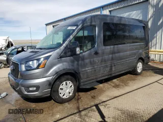 2024 Ford Transit Passenger XL with VIN 1FBAX2C86RKA48847, listed as a Copart auction lot 49549965 with 25,803 mi miles and Clean Title. Bid and sale history available at carsss.com. Image 1.