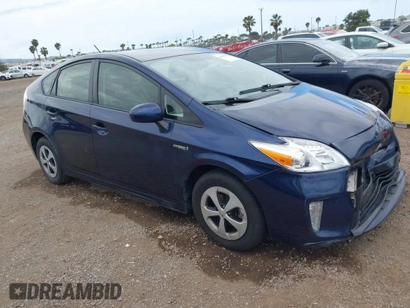 2013 Toyota Prius One with VIN JTDKN3DU4D1724816, listed as a IAAI auction lot 42052277 with 68,755 mi miles and . Bid and sale history available at DreamBid. Image 1.